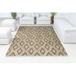TUFTY HOME Hand Woven Jute Rug Natural/Gold