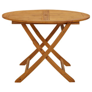MARLOW HOME CO. Grinnell Folding Wooden Dining Table