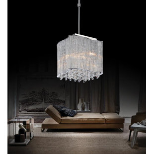 CWI LIGHTING Elsa 3 - Light Chrome Single Pendant