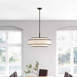 WADE LOGAN® Aasim 5 - Light Dimmable Drum Chandelier