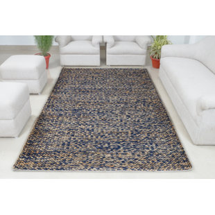 TUFTY HOME Hand Woven Jute Rug Natural/Blue