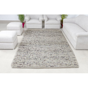 Noori Polka Dots Handmade Flatweave Ivory Chunky Jute & Red/Green/Blue Looped Wool Area Rug By Tufty Home