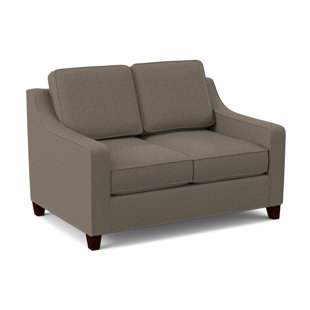 EDGECOMBE FURNITURE Clark Square Arm Loveseat with Reversible Cushions
