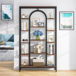 17 STORIES Tonise 70.8" H Tall Geometric Bookcase