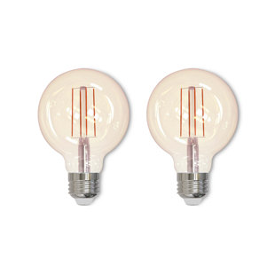 BULBRITE INDUSTRIES 40 Watt Equivalent, Antique G25 LED Dimmable Light Bulb, (2200K) E26/Medium (Standard) Base (Set of 2)