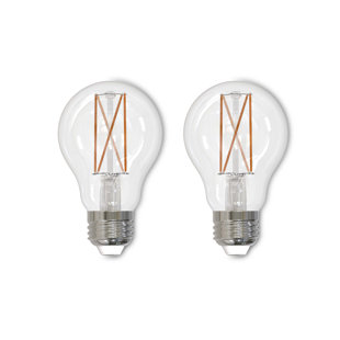 BULBRITE INDUSTRIES 60 Watt Equivalent A19 E26/Medium (Standard) Dimmable 3000K LED Bulb (Set of 2)