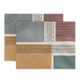 DENY DESIGNS Cotton No Pattern Rectangle Placemat (Set of 4)