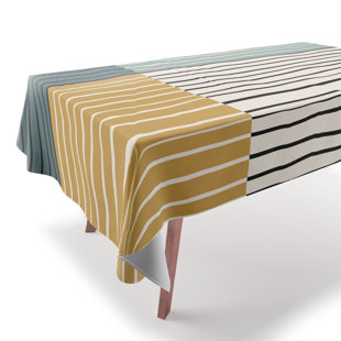 DENY DESIGNS Colour Poems Color Block Line Abstract VIII Tablecloth