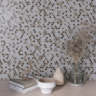 SYMPLE STUFF Gamelin 0.8" x 0.8" Mosaic Wall Tile