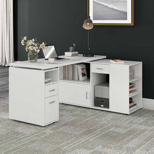 EBERN DESIGNS Yumika Reversible L-Shape Desk