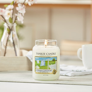 Clean Cotton Large Scented Jar Candle By Yankee Candle