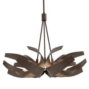 HUBBARDTON FORGE Corona 6 - Light Dimmable Geometric Chandelier