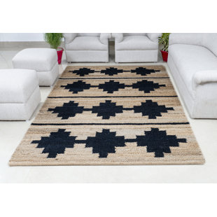 TUFTY HOME Hand Woven Jute Rug Natural/Black
