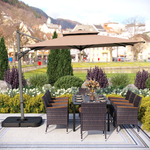 FREEPORT PARK® Ikeda 8 - Person Rectangular Outdoor Dining Set with Cushions