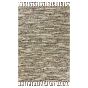 DAKOTA FIELDS Gritton Breeze Handmade Hand-Woven Ivory Area Rug