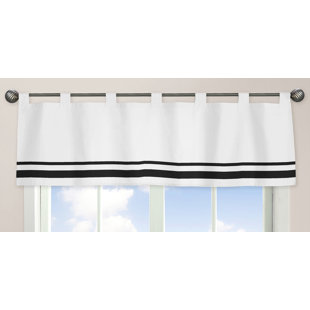 SWEET JOJO DESIGNS Hotel Curtain Striped Cotton Tailored 54" Window Valance