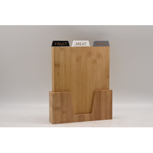 BEST DESU, INC. Index Tab Design BAMBOO CUTTING BOARD