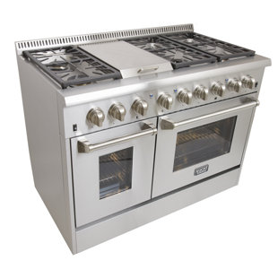 Kucht 48" 6.7 Cubic Feet Smart Range with 6 Burners