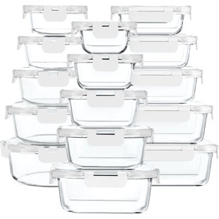CCORNELUS Airtight Lunch 15 Container Food Storage Set