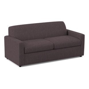 EDGECOMBE FURNITURE Wells 76.5" Square Arm Sofa with Reversible Cushions with USB