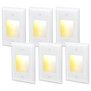 LEDVANS LED Step Light Dimmable, 2700K/3000K/4000K Selectable, IP65 Waterproof (Set of 6)