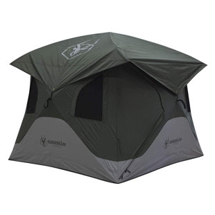 ARDISAM, INC. Gazelle 3 Person Pop Up Portable Camping Hub Tent, Alpine Green