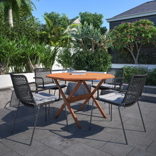 KITSCO Ciaran Octagonal 4 - Person Outdoor Dining Set with Cushions