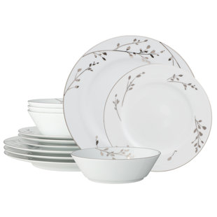 Noritake Birchwood 12-Piece Dinnerware Set, Service For 4