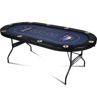 Kulamoon 84'' 10 - Player Foldable Poker Table