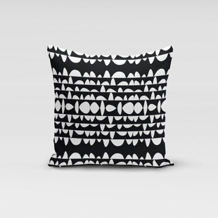 ROCHELLE PORTER DESIGN Humpday Black Pillow Cover