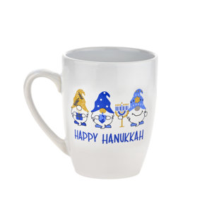 GODINGER SILVER ART CO Gnome Hanukkah Mug 16 oz