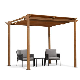 SUMMERBELLA 10 Ft. W x 10 Ft. D Aluminum Pergola with Canopy