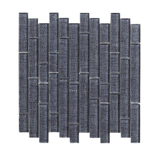THOMAS AVENUE CERAMICS 1" x 4" Glass Linear Mosaic Wall Tile