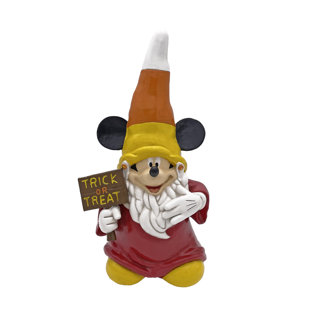 BACK YARD GLORY Disney Mickey Mouse Trick or Treat Gnome Garden Statue
