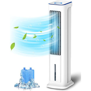 KONWIN Lifeplus Evaporative Air Cooler Tower Cooling Fan Portable Air Conditioner Indoor Ac Unit 3-in-1 Swamp Cooler Bladeless Oscillating 34"