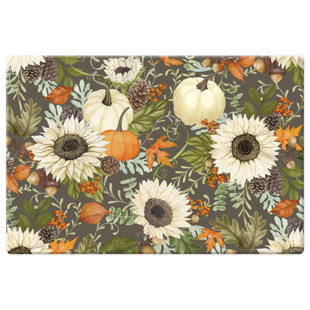 COUNTERART Farmhouse Fall Comfort Kitchen Floor Mat