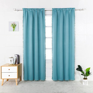 DAKOTA FIELDS Arees Polyester Blackout Curtain Pair (Set of 2)