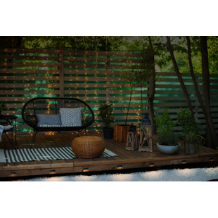 GKOPLUS Black Low Voltage Integrated LED Metal Step Light Pack (Set of 4)