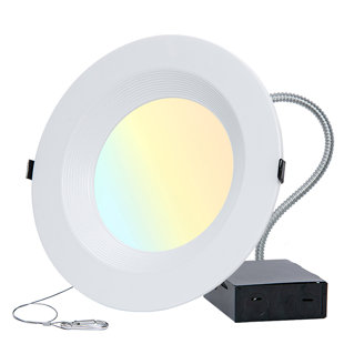 RUN BISON 6in. CCT and Wattage Selectable New Remodel IC Rated Integrated LED Commercial Downlight