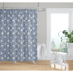 WINSTON PORTER Fujii Floral Shower Curtain