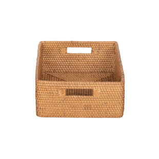 Rosecliff Heights Bavan Rattan Basket
