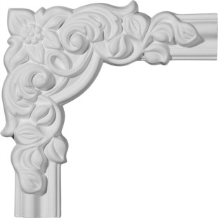 PCI ENTERPRISES 8"H x 8"W x 1 1/8"P Seville Panel Moulding Corner (matches moulding PML01X00SE) (Set of 8)