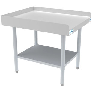 KOOLMORE 30" x 48" 16-Gauge Stainless Steel Equipment Stand with Galvanized Undershelf, EQT-163048.