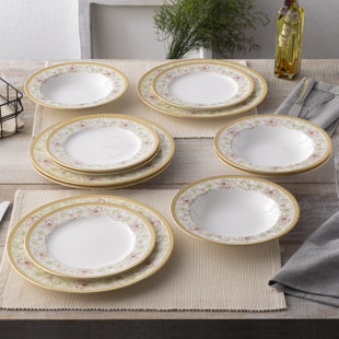 Noritake Blooming Splendor 12-Piece Dinnerware Set, Service For 4