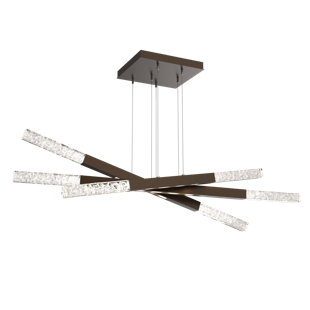 HAMMERTON STUDIO Axis Moda Triple Entrance Modern Linear Suspension Chandelier
