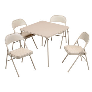 MECO Corporation 34'' Foldable Card Table with Chairs