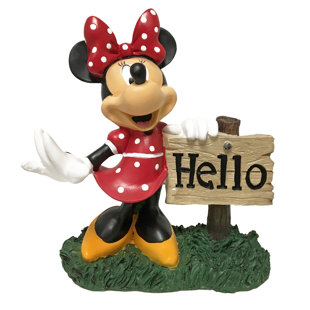 BACK YARD GLORY Disney Minnie Mouse Hello Garden Statue