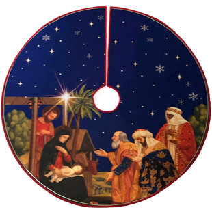 ARTZTEX Nativity Classic Tree Skirt