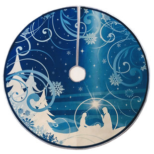 ARTZTEX Nativity Deco Tree Skirt