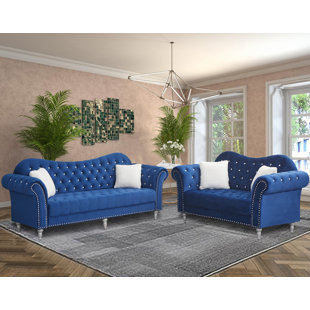 HOUSE OF HAMPTON® Devindra 2 - Piece Living Room Set
